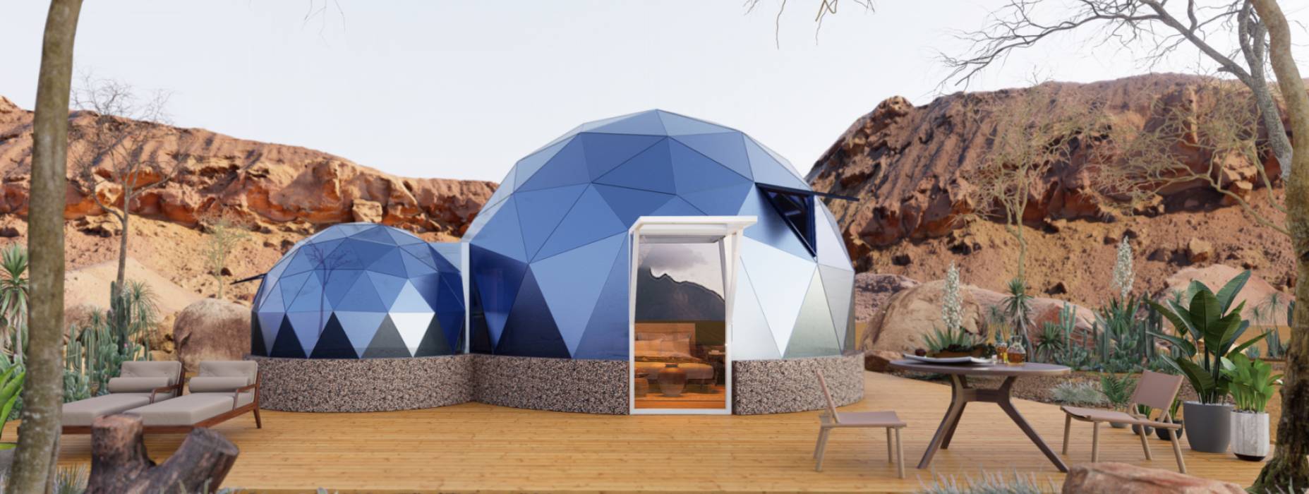 淄川区球形智能光伏玻璃星空房